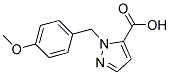 2-(4-METHOXY-BENZYL)-2H-PYRAZOLE-3-CARBOXYLIC ACID Struktur