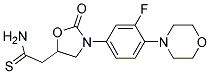 2-[3-(3-FLUORO-4-MORPHOLIN-4-YL-PHENYL)-2-OXO-OXAZOLIDIN-5-YL]-THIOACETAMIDE Struktur