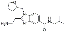 2-(2-AMINO-ETHYL)-1-(TETRAHYDRO-FURAN-2-YLMETHYL)-1H-BENZOIMIDAZOLE-5-CARBOXYLIC ACID ISOBUTYL-AMIDE Struktur