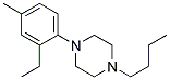 1-(2-Ethyl-4-Methylphenyl)-4-Butylpiperazine Struktur