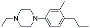 1-Ethyl-4-(3-Methyl-4-Propylphenyl)Piperazine Struktur