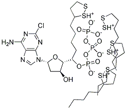 2-Chloro-2'-deoxyadenosine 5'-Triphosphate, Tetralitium salt Struktur