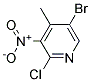 2-CHLORO-3-NITRO-5-BROMO-4-PICOLINE Struktur