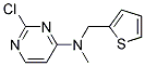 2-chloro-N-methyl-N-(thiophen-2-ylmethyl)pyrimidin-4-amine Struktur