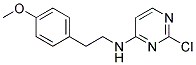 2-chloro-N-[2-(4-methoxyphenyl)ethyl]pyrimidin-4-amine Struktur