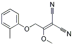 [1-methoxy-2-(2-methylphenoxy)ethylidene]propanedinitrile Struktur