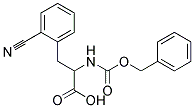 2-{[(benzyloxy)carbonyl]amino}-3-(2-cyanophenyl)propanoic acid Struktur