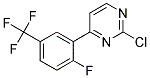 2-Chloro-4-(2-fluoro-5-trifluoromethyl-phenyl)-pyrimidine Struktur