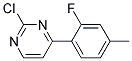 2-Chloro-4-(2-fluoro-4-methyl-phenyl)-pyrimidine Struktur