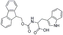 2-{[(9H-fluoren-9-ylmethoxy)carbonyl]amino}-3-(1H-indol-3-yl)propanoic acid Struktur