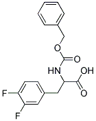 2-{[(benzyloxy)carbonyl]amino}-3-(3,4-difluorophenyl)propanoic acid Struktur