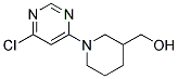 [1-(6-Chloro-pyrimidin-4-yl)-piperidin-3-yl]-methanol Struktur