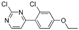 2-Chloro-4-(2-chloro-4-ethoxy-phenyl)-pyrimidine Struktur