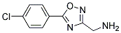 1-[5-(4-chlorophenyl)-1,2,4-oxadiazol-3-yl]methanamine Struktur