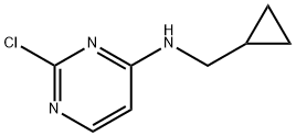 2-chloro-N-(cyclopropylmethyl)pyrimidin-4-amine Struktur