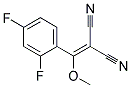 [(2,4-difluorophenyl)(methoxy)methylidene]propanedinitrile Struktur