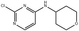 2-chloro-N-(tetrahydro-2H-pyran-4-yl)pyrimidin-4-amine Struktur