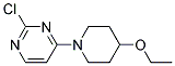 2-chloro-4-(4-ethoxypiperidin-1-yl)pyrimidine Struktur