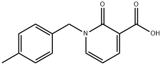 1-(4-methylbenzyl)-2-oxo-1,2-dihydropyridine-3-carboxylic acid Struktur