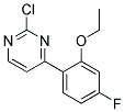 2-Chloro-4-(2-ethoxy-4-fluoro-phenyl)-pyrimidine Struktur