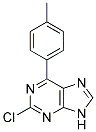 2-chloro-6-(4-methylphenyl)-9H-purine Struktur