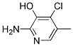 2-AMINO-4-CHLORO-3-HYDROXY-5-PICOLINE Struktur