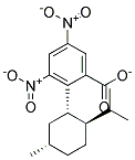 (-)-(1A,2B,5A)-2-ISOPROPYL-5-METHYLCYCLOHEXYL3,5-DINITROBENZOATE Struktur