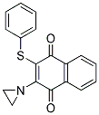 2-(1-AZIRIDINYL)-3-PHENYLTHIO-1,4-NAPHTHOQUINONE Struktur