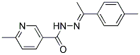 2'-(A,4-DIMETHYLBENZYLIDENE)-6-METHYLNICOTINOHYDRAZIDE Struktur