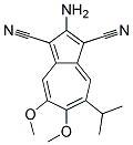 2-AMINO-5-ISOPROPYL-6,7-DIMETHOXY-1,3-AZULENEDICARBONITRILE Struktur