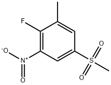 2-Fluoro-5-methylsulfonyl-3-nitrotoluene Struktur