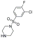 1-(3-Chloro-4-fluoro-benzenesulfonyl)-piperazine Struktur