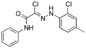 2-Chloro-2-[2-(2-chloro-4-methylphenyl)hydrazono]-N-phenylacetamide Struktur