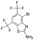 2-Amino-4-bromo-5,7-bis(trifluoromethyl)benzothiazole Struktur