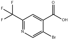 5-Bromo-2-trifluoromethyl-isonicotinic acid Struktur