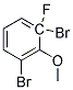 2,6-DIBROMO-6-FLUOROANISOLE Struktur