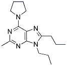 2-METHYL-8,9-DIPROPYL-6-(PYRROLIDIN-1-YL)-9H-PURINE Struktur