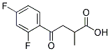 2-METHYL-4-OXO-4-(2',4'-DIFLUOROPHENYL)BUTYRIC ACID Struktur