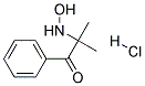 2-HYDROXYLAMINO-2-METHYL-1-PHENYL-1-PROPANONE HYDROCHLORIDE Struktur