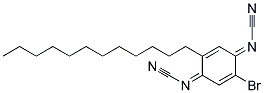 2-BROMO-5-DODECYL-2,5-CYCLOHEXADIENE-1,4-DIYLIDENE BIS-CYANAMIDE Struktur