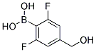 2,6-DIFLUORO-4-HYDROXYMETHYLPHENYLBORONIC ACID Struktur