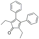 2,5-DIETHYL-3,4-DIPHENYLCYCLOPENTA-2,4-DIEN-1-ONE Struktur