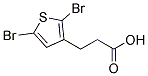 2,5-DIBROMO-3-THIOPHENEPROPANOIC ACID Struktur