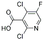 2,4-DICHLORO-5-FLUORO NICOTINIC ACID Struktur