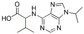 2-(9-ISOPROPYL-9H-PURIN-6-YLAMINO)-3-METHYLBUTANOIC ACID Struktur