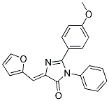 2-(4-METHOXYLPHENYL)-3-PHENYL-5-(2-FURYLMETHYLENE)-4H-IMIDAZOL-4-ONE Struktur