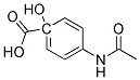 1-HYDROXY-4-ACETYLAMINOBENZOIC ACID Struktur