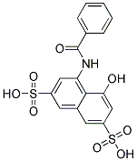 1-BENZOYLAMINO-8-NAPHTHOL-3,6-DISULFONIC ACID Struktur