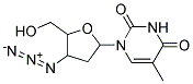 1-(4-AZIDO-TETRAHYDRO-5-(HYDROXYMETHYL)FURAN-2-YL)-5-METHYLPYRIMIDINE-2,4(1H,3H)-DIONE Struktur