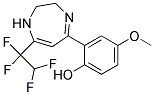 [2,3-DIHYDRO-7-(1,1,2,2-TETRAFLUOROETHYL)-1H-1,4-DIAZEPIN-5-YL]-4-METHOXYPHENOL Struktur